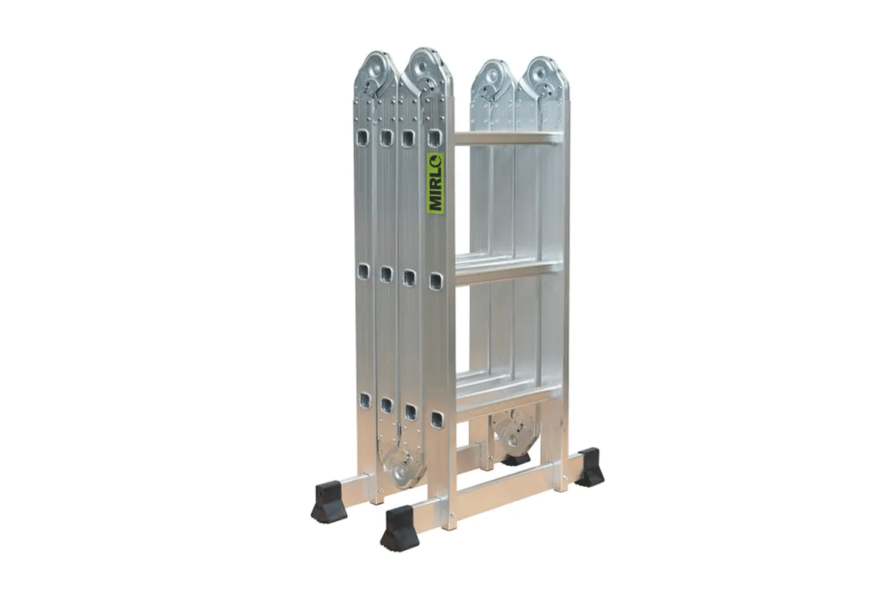 ESCALERA MULTIPROPOSITO ALUMINIO 150KG 4X3 12 PELDAÑOS MIRLO JZ906-3F