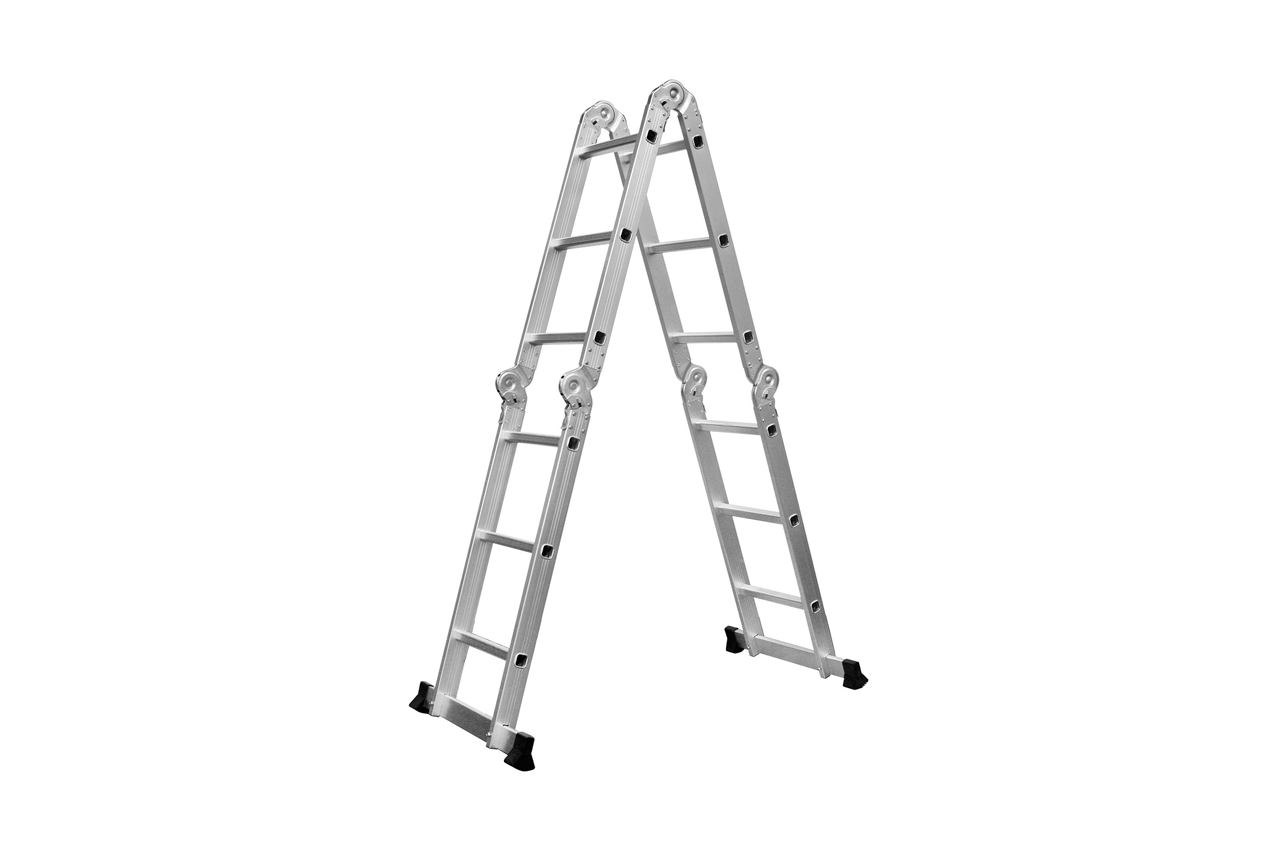 Escalera Multipropósito Aluminio 4x3 12 Escalones - Imagen 2