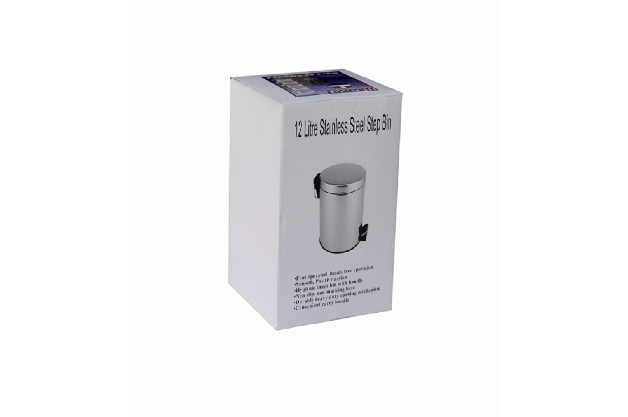 Basurero Pedal Acero Inoxidable 12 Lts - Imagen 3