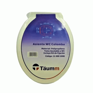 Asiento Wc Tapa Baño Colomba Blanco